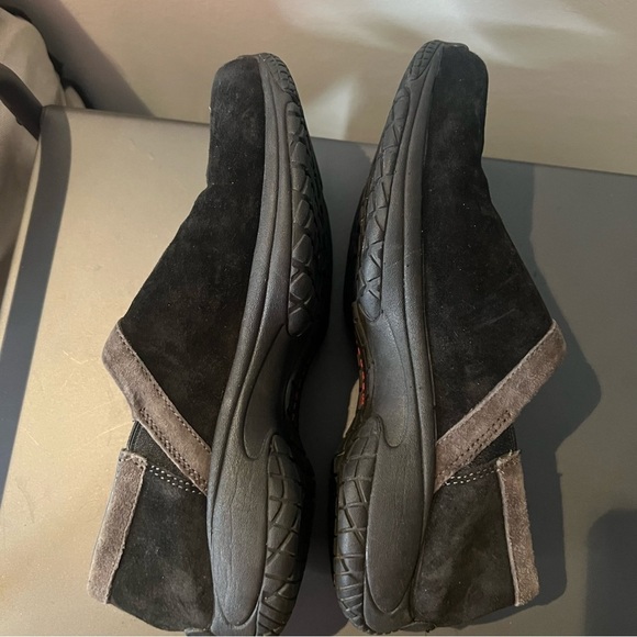 Merrell Womens Size 8 Encore Adams Slip-on Black Suede Leather Moc Clogs - Picture 5 of 8